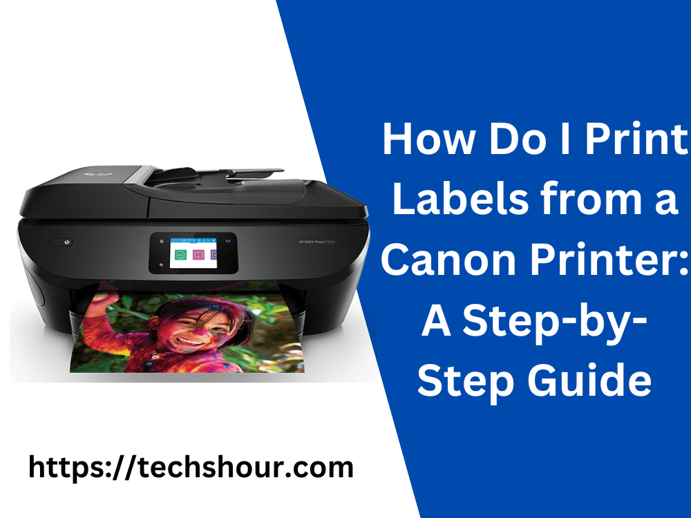 how do i print labels on my canon pixma printer