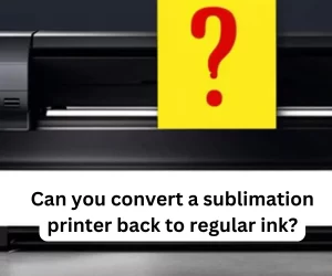Can you convert a sublimation printer back to regular ink